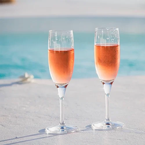 Wine Glasses on the beach